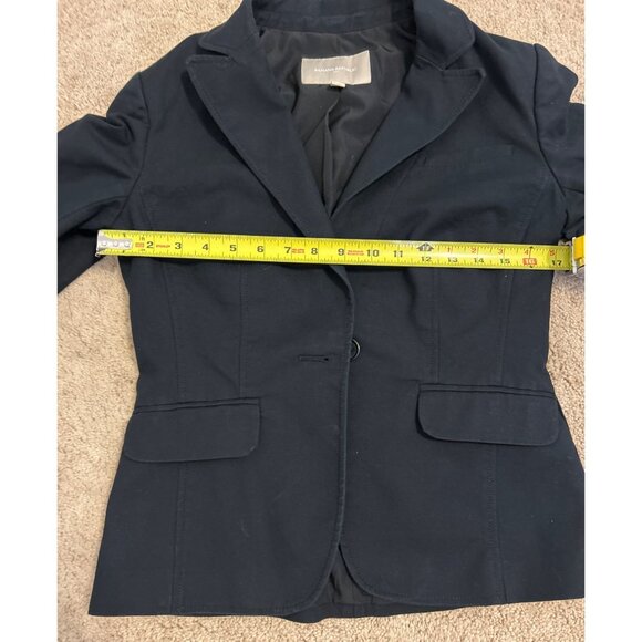 Banana Republic Women's Black One-Button Blazer Cotton Stylish Business & Casual - Picture 10 of 14